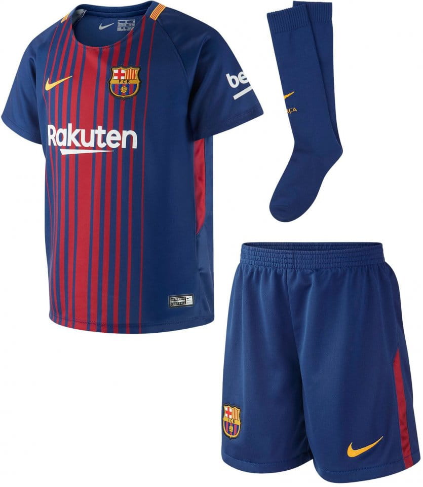 Dětská fotbalová sada Nike FC Barcelona domácí 2017/2018