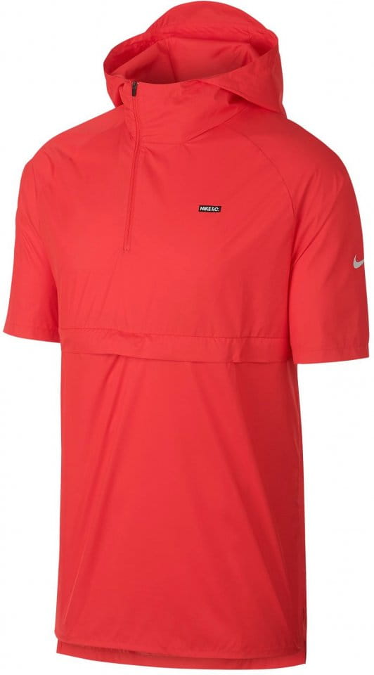 Pánská fotbalová bunda s krátkými rukávy a kapucí Nike FC