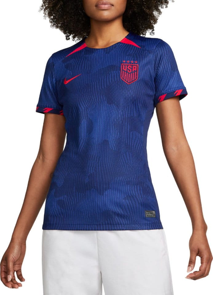 Dámský fotbalový dres s krátkým rukávem Nike Dri-FIT USA 2023 Stadium, hostující